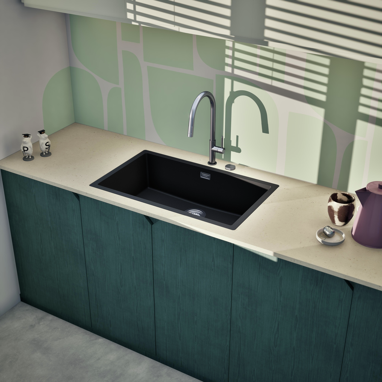 Dřez FORMHAUS D-100LS NERO